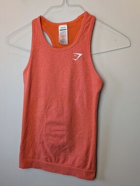 GYMSHARK Orange Pink Color Women Tank Top Seamless Size Small Activewear